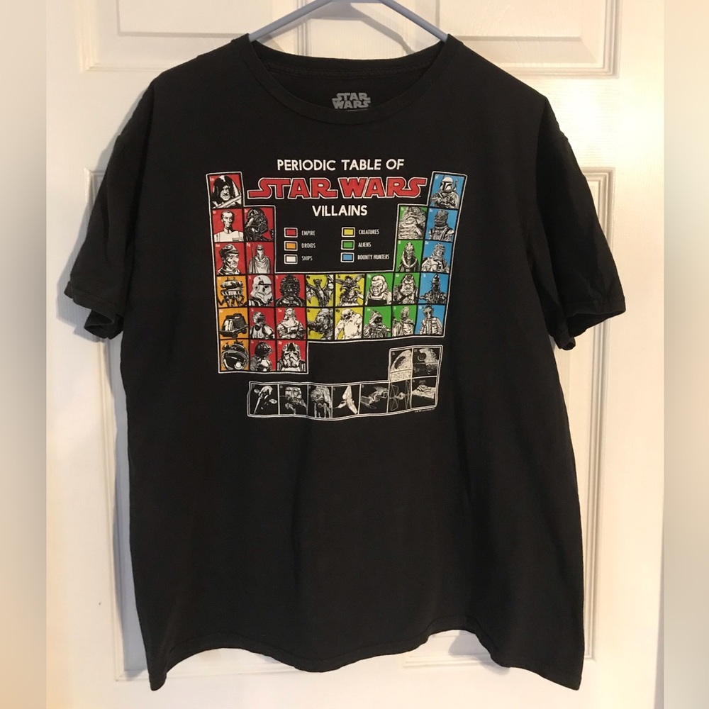 Star Wars periodic table of villains graphic T-Shirt